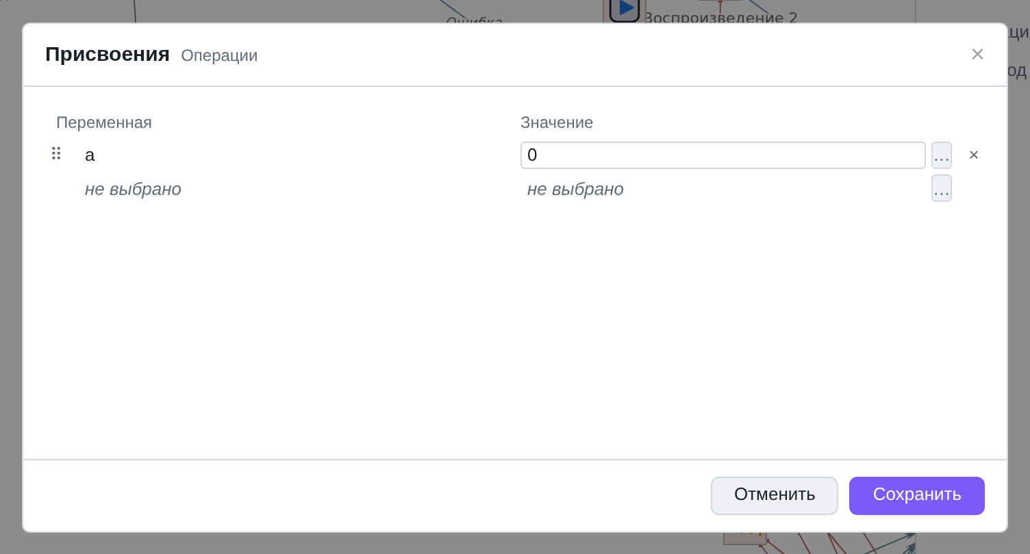 Диалог «Присвоения»